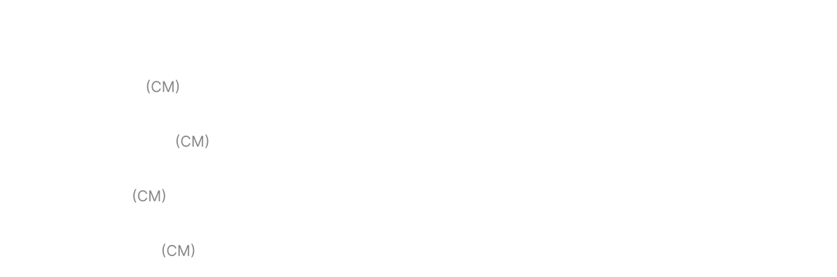 T-shirt Size Chart measurement diagram