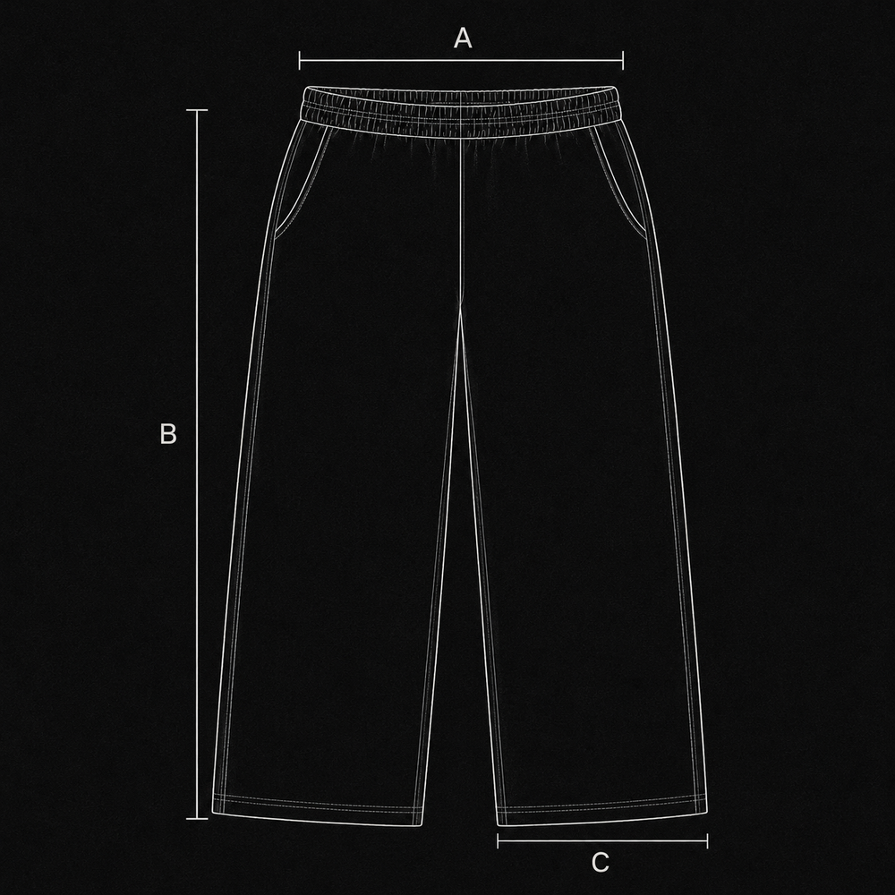 Sweatpants Size Chart